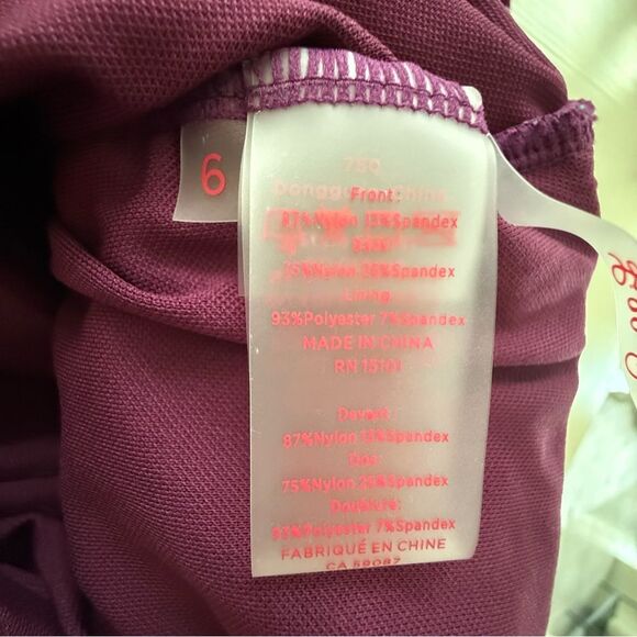 Lilly Pulitzer Blue Rhapsody Orchid You Not Swim Palice Tankini size 8 - Picture 5 of 8